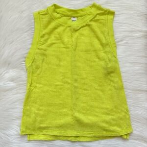 DSG Bright Neon Yellow Mesh Top
